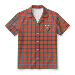 Sinclair Ancient Tartan Crest Hawaiian Shirt