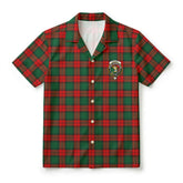 Stewart Atholl Modern Tartan Crest Hawaiian Shirt