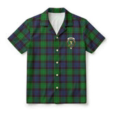 Stewart Old Modern Tartan Crest Hawaiian Shirt
