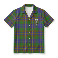 Strang (or Strange) Tartan Crest Hawaiian Shirt