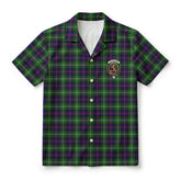 Sutherland Modern Tartan Crest Hawaiian Shirt