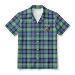 Sutherland Old Ancient Tartan Crest Hawaiian Shirt