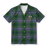 Wishart Hunting Tartan Crest Hawaiian Shirt