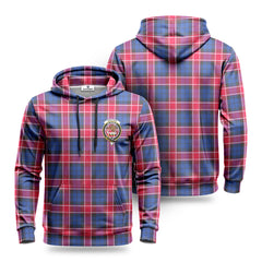 Graham of Menteith Red Tartan Crest Hoodie
