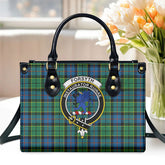 Forsyth Ancient Tartan Crest Leather Handbag