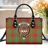 Grierson Tartan Crest Leather Handbag