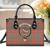MacDougall Ancient Tartan Crest Leather Handbag
