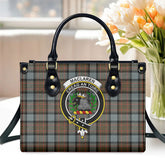 MacLaren Weathered Tartan Crest Leather Handbag