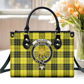 MacLeod of Lewis Modern Tartan Crest Leather Handbag