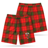 Adair Modern Tartan Crest Men's Beach Shorts