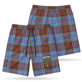 Anderson Modern Tartan Crest Men's Beach Shorts