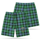 Arbuthnot Ancient Tartan Crest Men's Beach Shorts