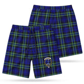 Arbuthnot Modern Tartan Crest Men's Beach Shorts