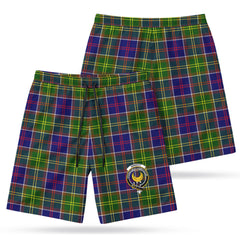 Arnott Tartan Crest Men's Beach Shorts