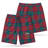 Auchinleck Tartan Crest Men's Beach Shorts