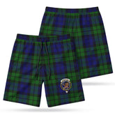 Bannatyne Tartan Crest Men's Beach Shorts