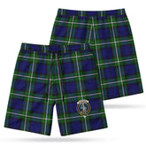Bannerman Tartan Crest Men's Beach Shorts