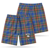 Beaton Ancient Tartan Crest Men's Beach Shorts