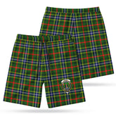 Bisset Tartan Crest Men's Beach Shorts