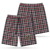 Borthwick Ancient Tartan Crest Men's Beach Shorts