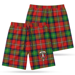 Boyd Modern Tartan Crest Men's Beach Shorts