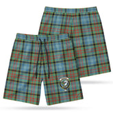 Brisbane Tartan Crest Men's Beach Shorts