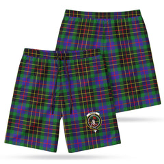 Brodie Hunting Modern Tartan Crest Men's Beach Shorts