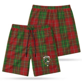 Burnett Tartan Crest Men's Beach Shorts