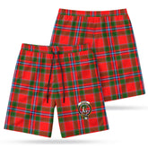 Butter Tartan Crest Men's Beach Shorts