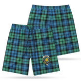 Campbell Ancient 01 Tartan Crest Men's Beach Shorts