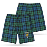 Campbell Ancient 02 Tartan Crest Men's Beach Shorts