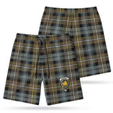 Campbell Argyll Weathered Tartan Crest Men's Beach Shorts