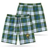 Campbell Dress Tartan Crest Men's Beach Shorts