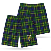Campbell of Breadalbane Modern Tartan Crest Men's Beach Shorts