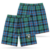 Campbell of Cawdor Ancient Tartan Crest Men's Beach Shorts