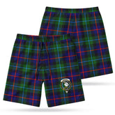 Campbell of Cawdor Modern Tartan Crest Men's Beach Shorts