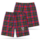 Carrick District Tartan Crest Men's Beach Shorts