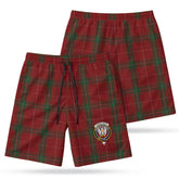 Carruthers Tartan Crest Men's Beach Shorts