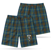 Cathcart Tartan Crest Men's Beach Shorts
