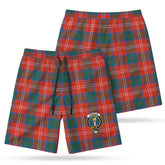 Chisholm Ancient Tartan Crest Men's Beach Shorts