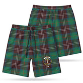 Chisholm Hunting Ancient Tartan Crest Men's Beach Shorts