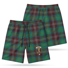 Chisholm Hunting Ancient Tartan Crest Men's Beach Shorts