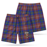 Chisholm Hunting Modern Tartan Crest Men's Beach Shorts