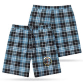 Clark Ancient Tartan Crest Men's Beach Shorts