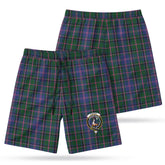 Cooper Tartan Crest Men's Beach Shorts