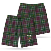 Crosbie Tartan Crest Men's Beach Shorts