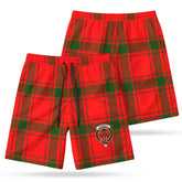 Darroch (Gourock) Tartan Crest Men's Beach Shorts