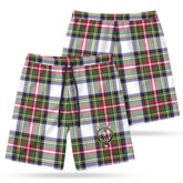 Dennistoun Tartan Crest Men's Beach Shorts