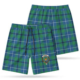 Douglas Ancient Tartan Crest Men's Beach Shorts