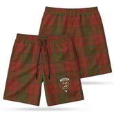 Drummond Clan Tartan Crest Men's Beach Shorts